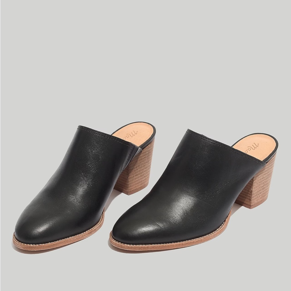 Madewell Harper Mule in Black, Size 8